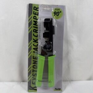 New - RJ45 Keystone Jack Crimping Punch Down Tool 90° EZ Cat5e Cat6 Cat6A